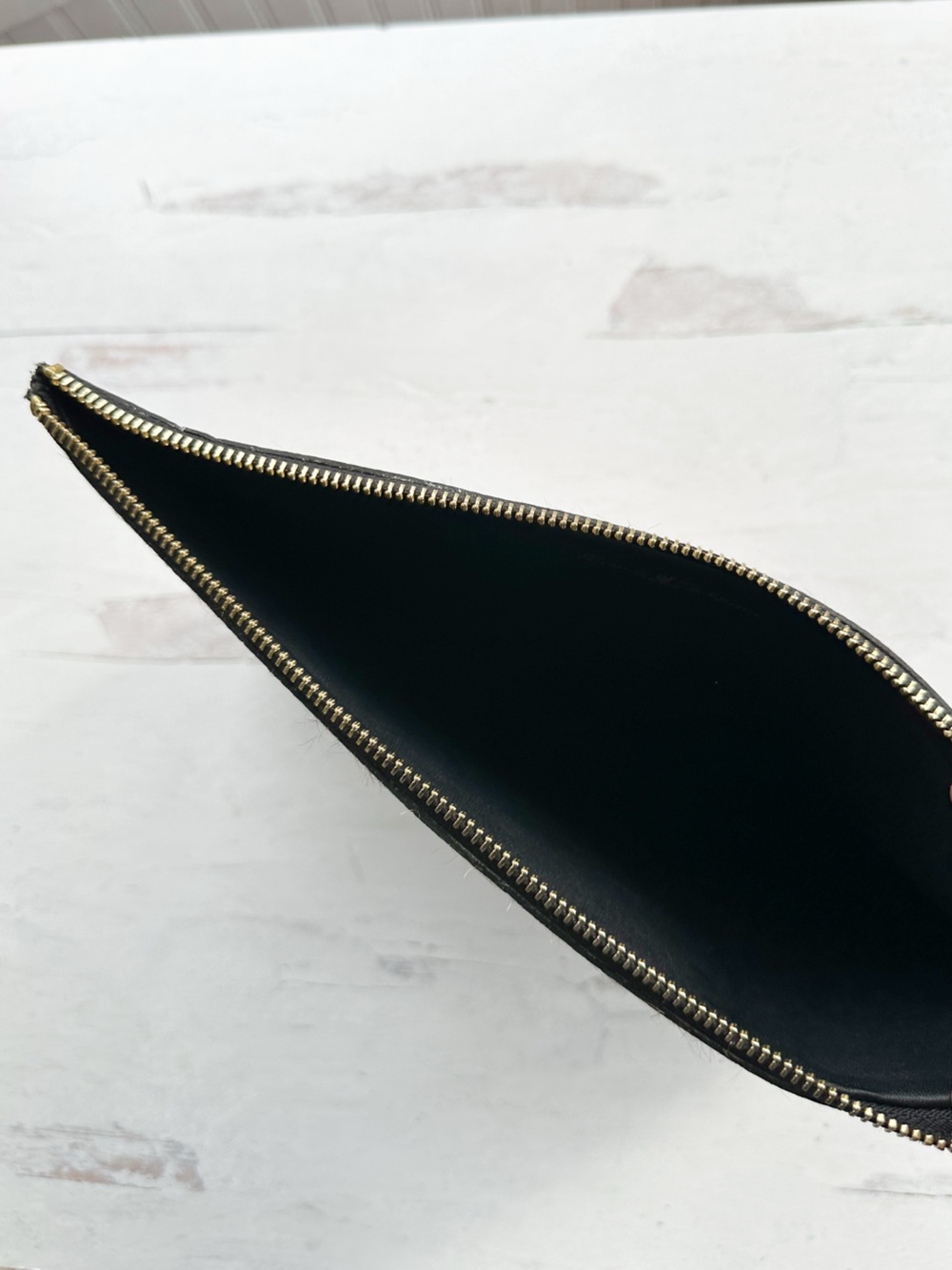 Mark & Graham • Leopard Calf Hair Zip Flat Pouch Clutch - Picture 14 of 14